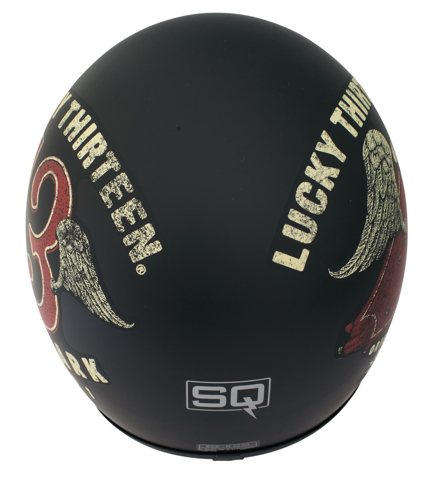 HELM VARESE LUCKY black/gold/red L