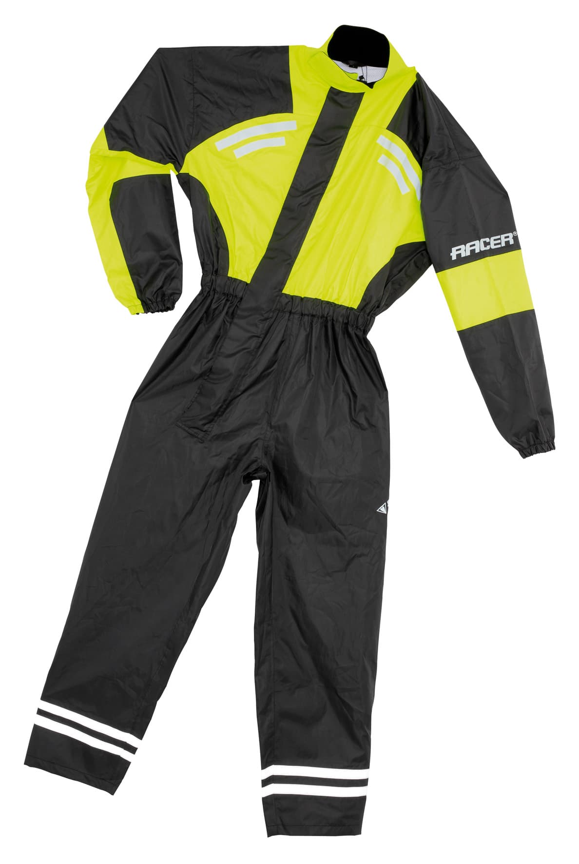 LUMEN  RAINOVERALL fluo-black 4XL