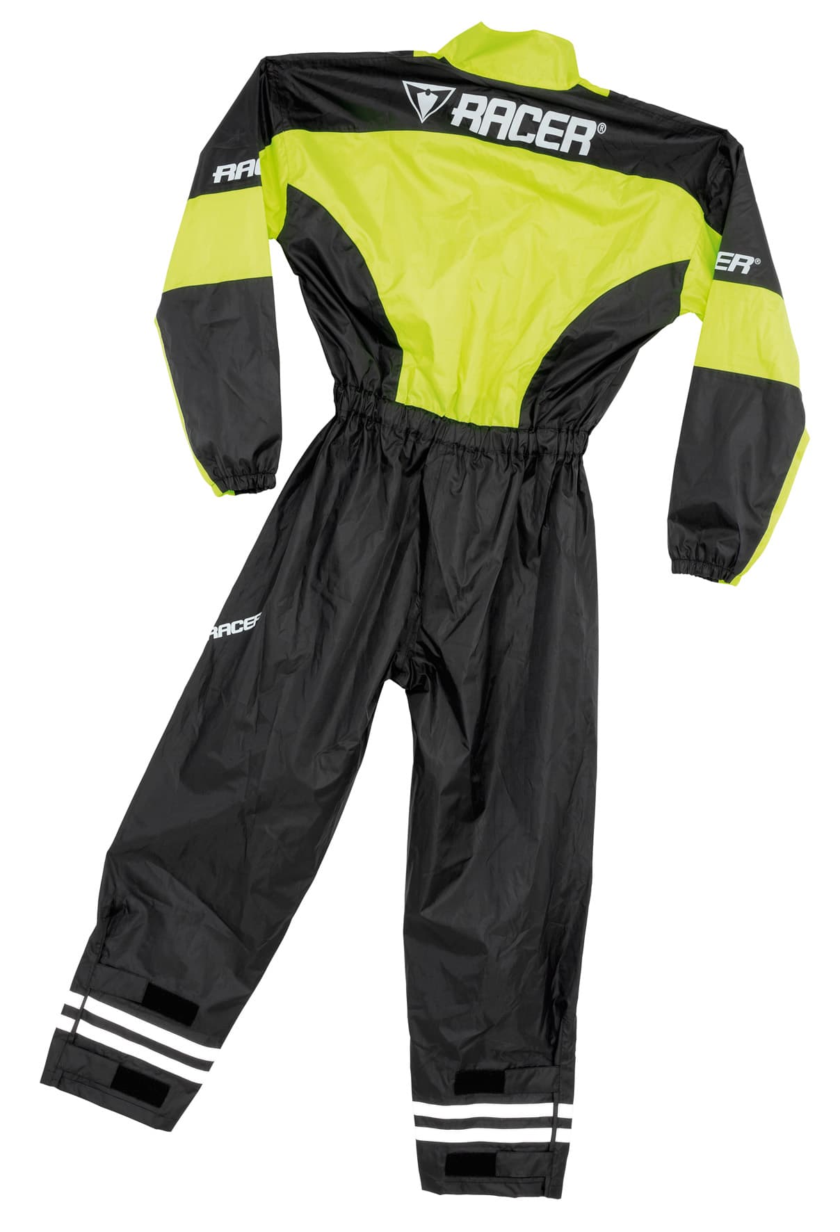 LUMEN  RAINOVERALL fluo-black 4XL