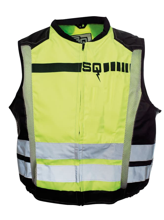 HIGH VISIBLE VEST black/fluo 2XL