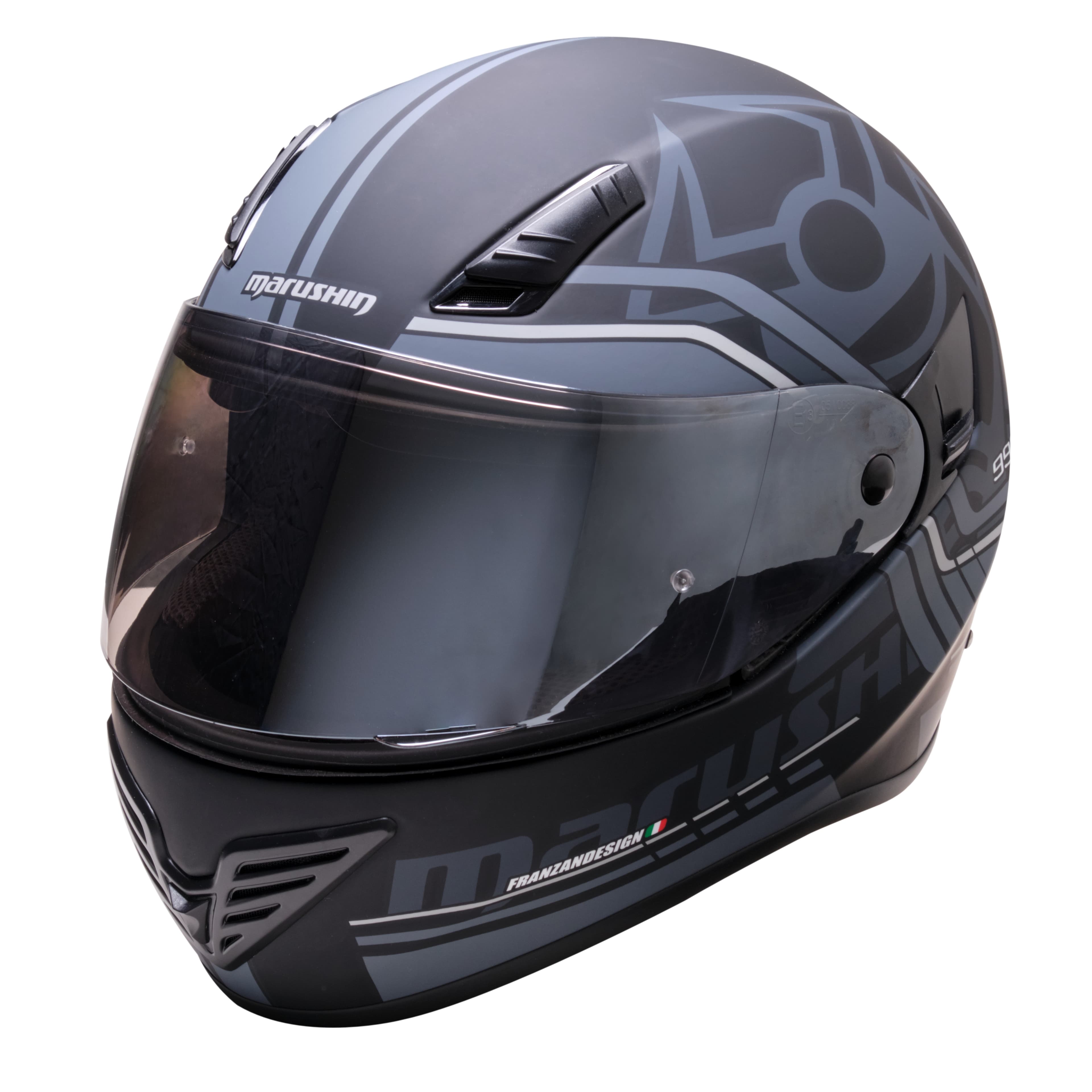 Marushin FullFace 999 RS Comfort, Laser matt black XS
