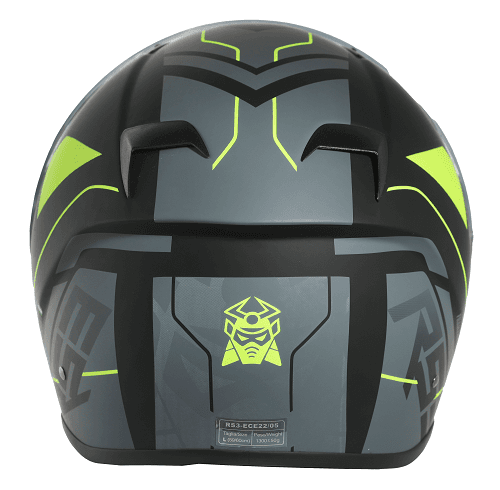 Marushin FullFace RS3, Techno Black Fluo Yellow L