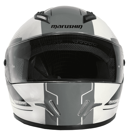 Marushin FullFace RS3, Techno white/grey M