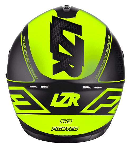 LZR FullFace FH3 Fighter Black - Yellow Fluo - Matt / S